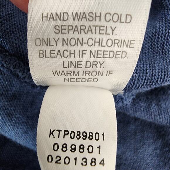 J Jill Womens Love Linen Open Front Lightweight Cardigan Size Small Blue Modest - Picture 10 of 10